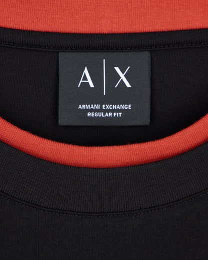 Regular fit crew neck t-shirt in cotton jersey with a logo