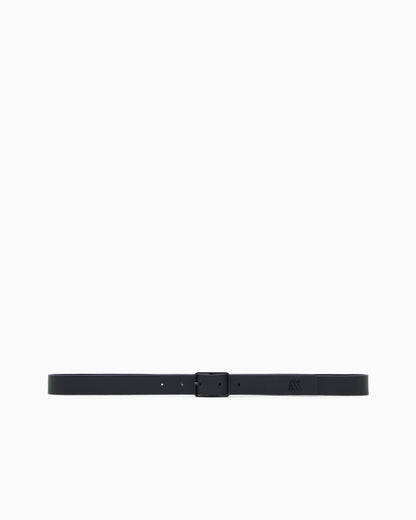 Tongue belt in leather