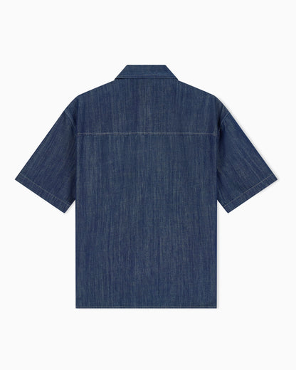 oversized shirt denim washed cotton
