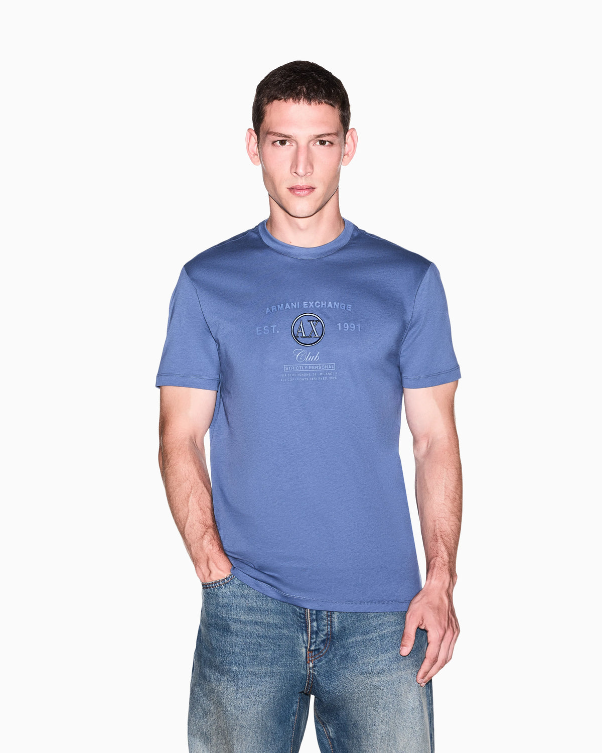 regular t-shirt in cotton jersey