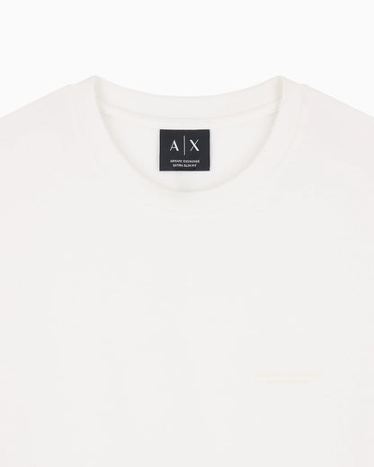 slim fit t-shirt in stretch cotton jersey with rib details