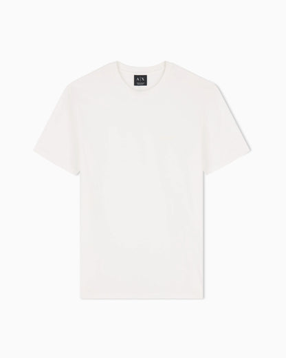 slim fit t-shirt in stretch cotton jersey with rib details