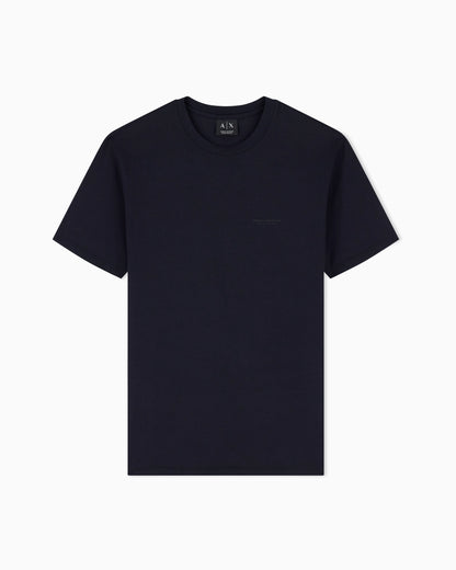 slim fit t-shirt in stretch cotton jersey with rib details