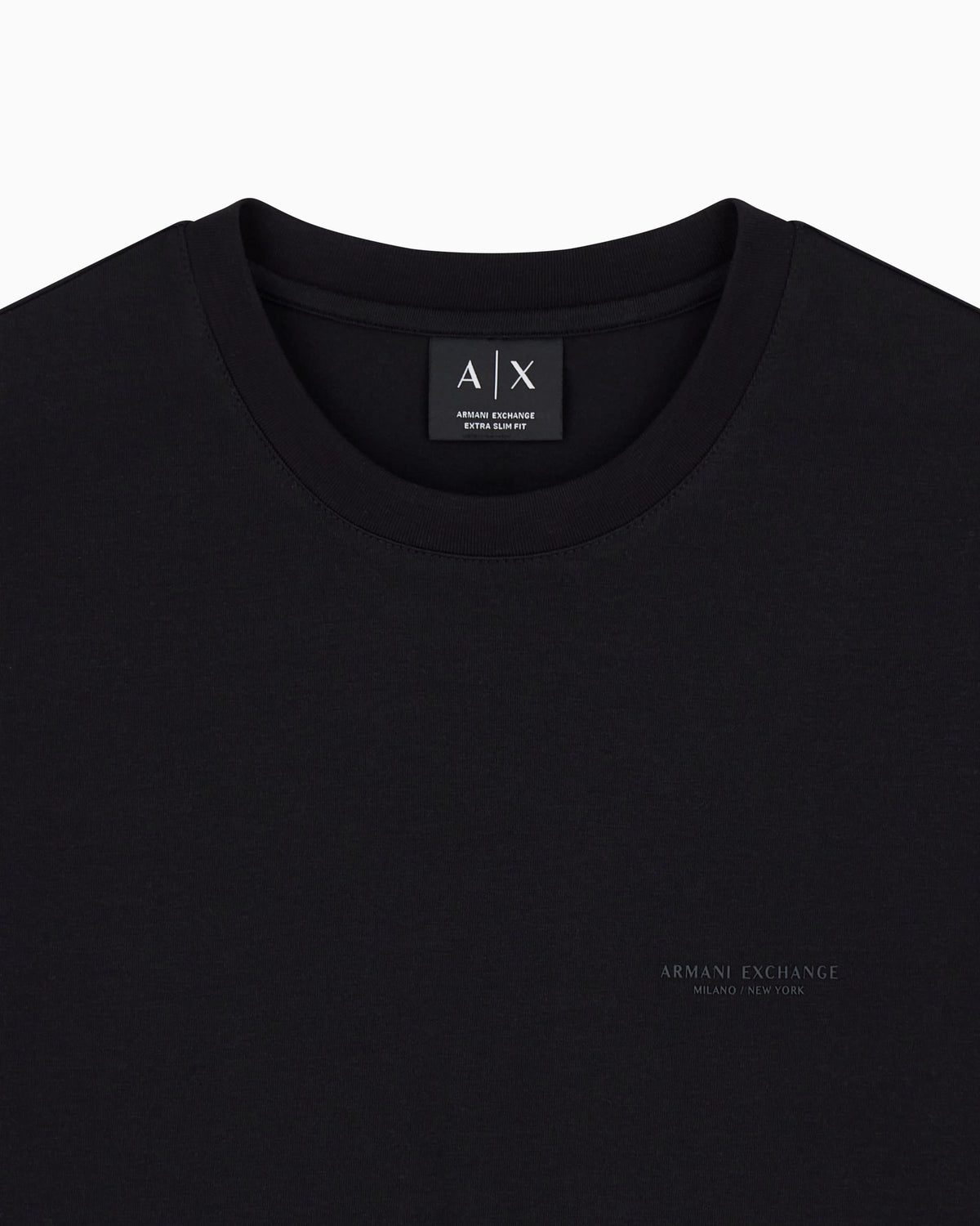 slim fit t-shirt in stretch cotton jersey with rib details