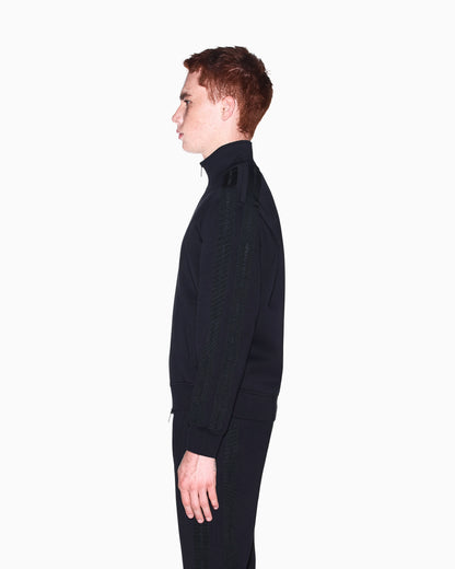 sweatshirt in bonded stretch cotton blend