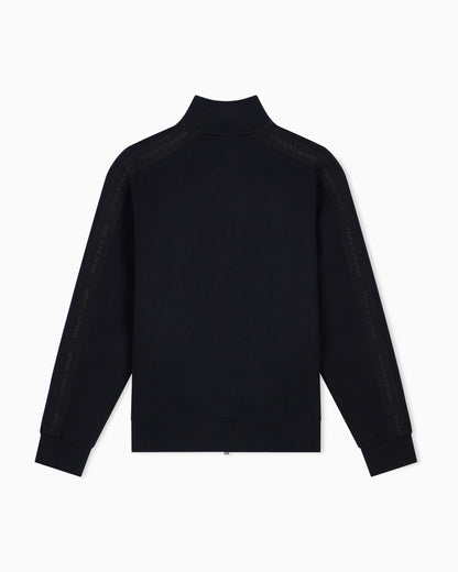 sweatshirt in bonded stretch cotton blend