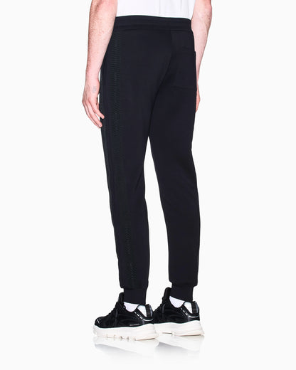 regular fit trousers bonded stretch cotton jersey