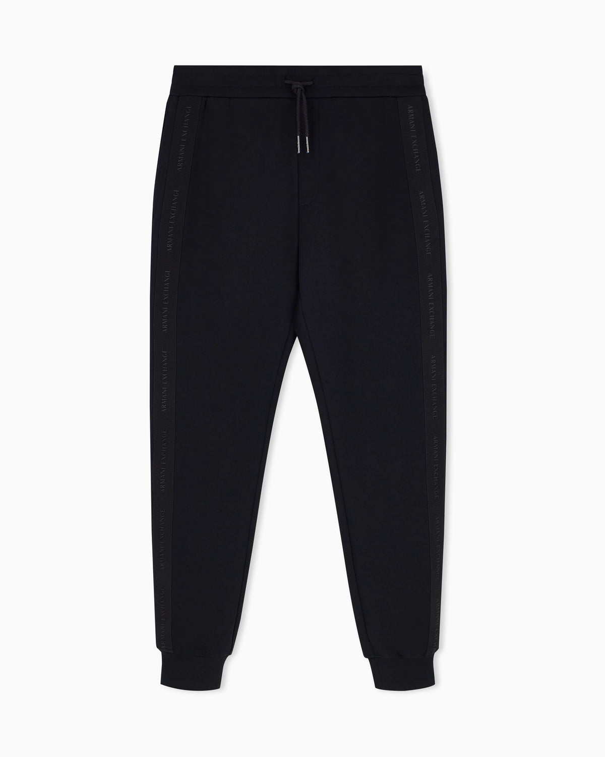 regular fit trousers bonded stretch cotton jersey