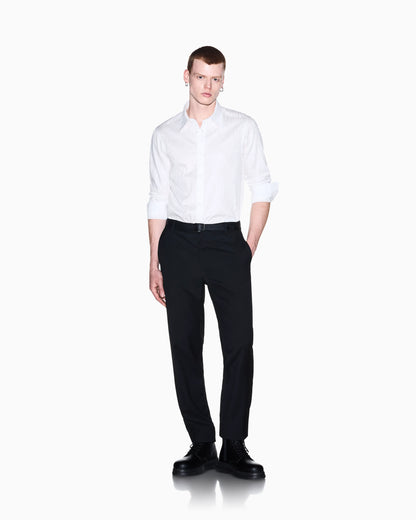 regular fit shirt in cotton jacquard