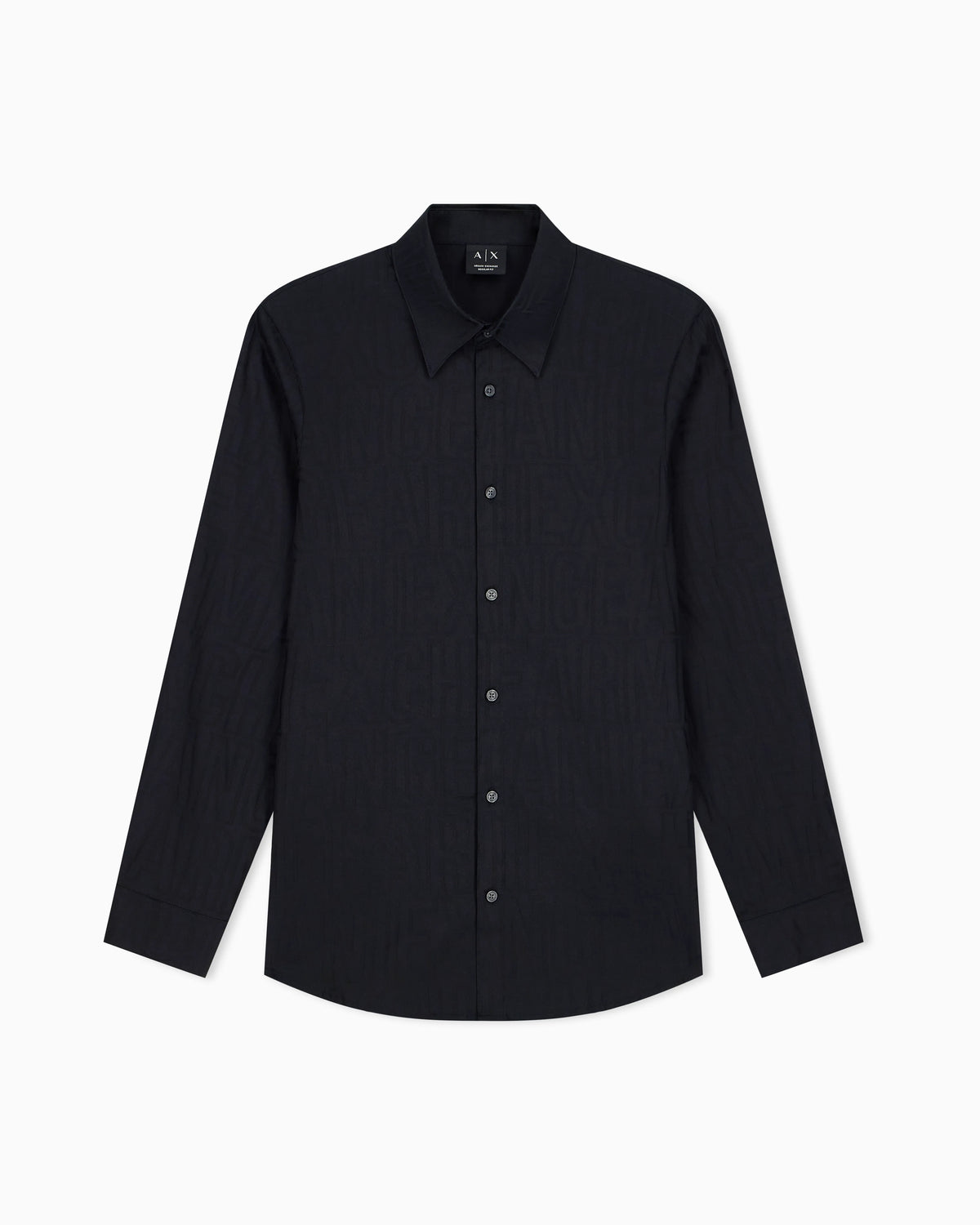 regular fit shirt in cotton jacquard