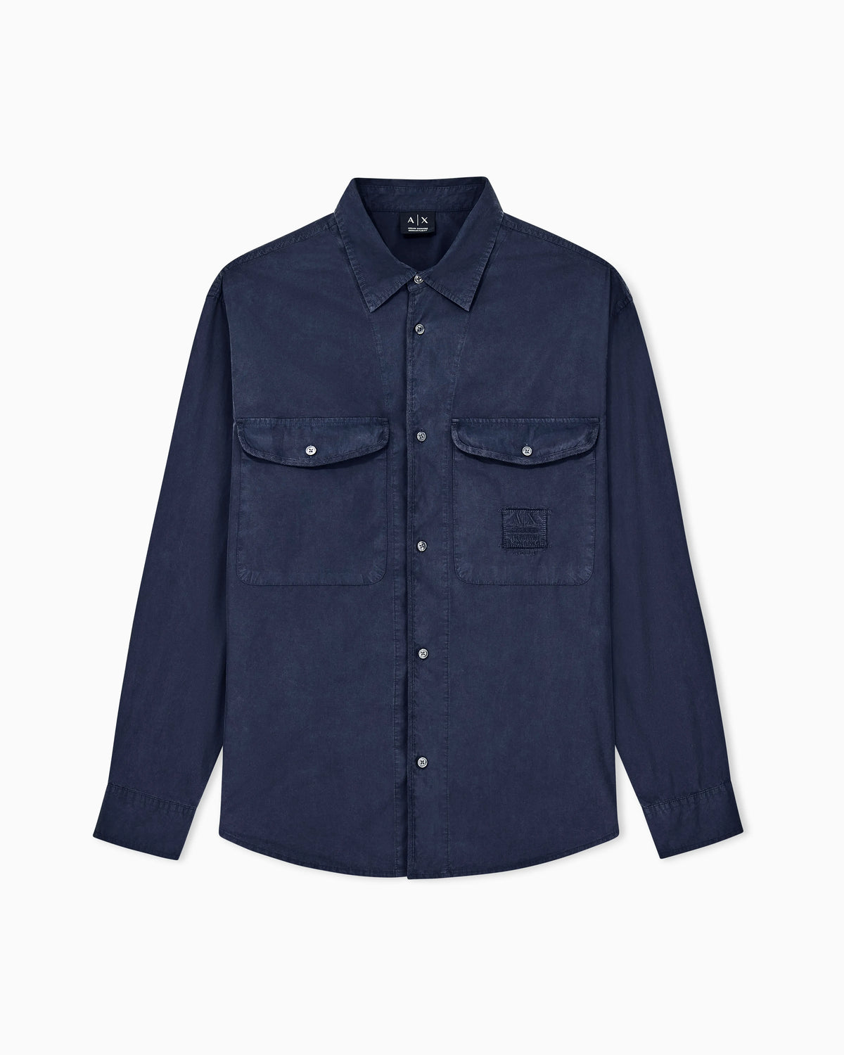 regular fit shirt in cotton poplin