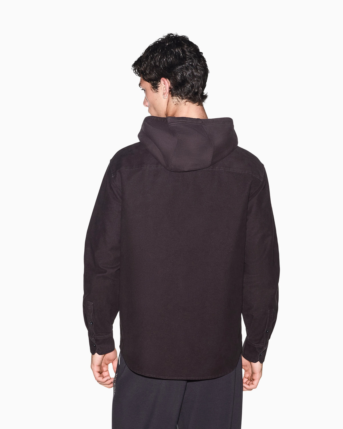 oversized shirt in cotton moleskin