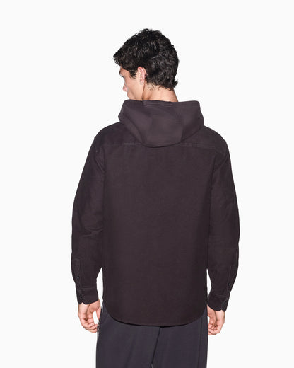 oversized shirt in cotton moleskin