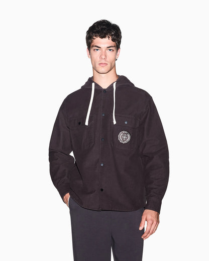 oversized shirt in cotton moleskin