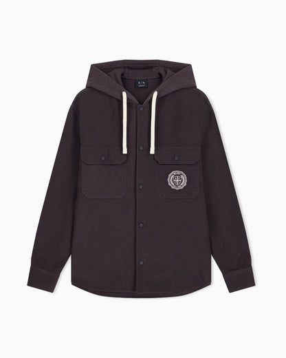 oversized shirt in cotton moleskin