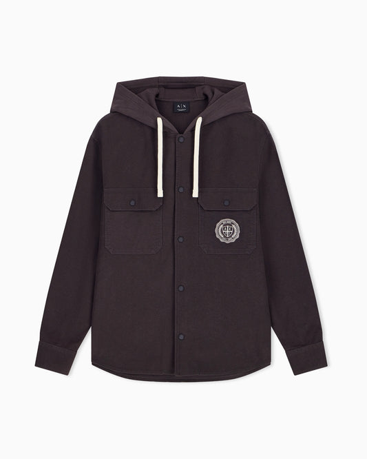 oversized shirt in cotton moleskin