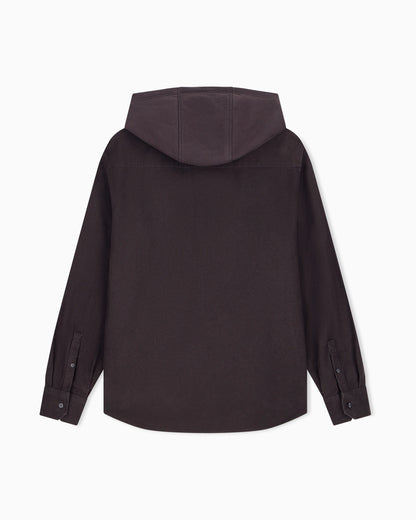 oversized shirt in cotton moleskin