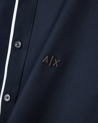 Shirt slim fit in stretch cotton dobby
