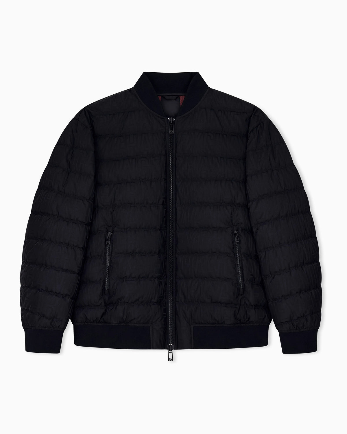 down jacket in nylon jacquard