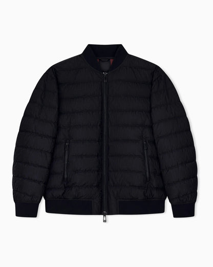 down jacket in nylon jacquard