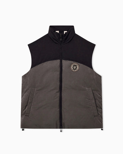 Sleeveless blouson jacket