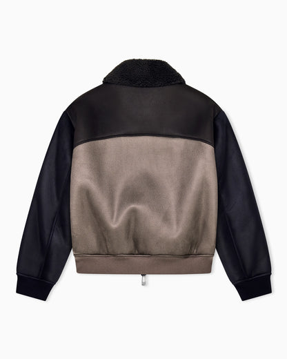 blouson jacket with stretch fabric