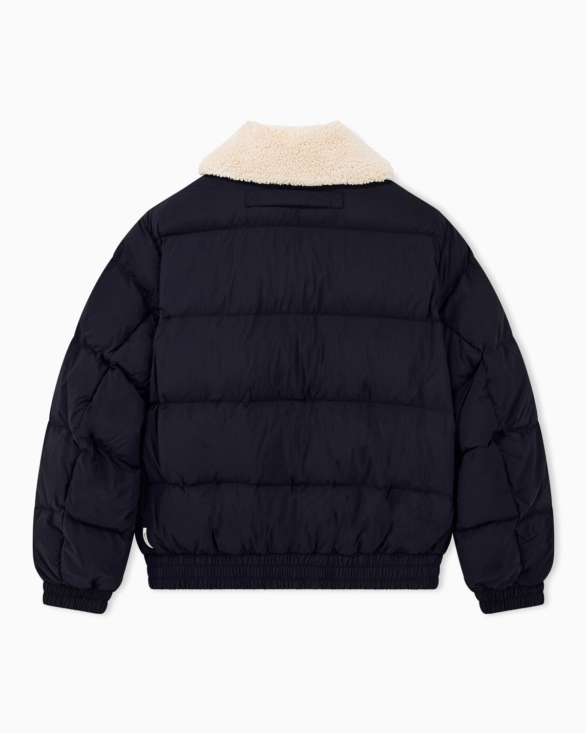 down jacket nylon with virgin wool blend