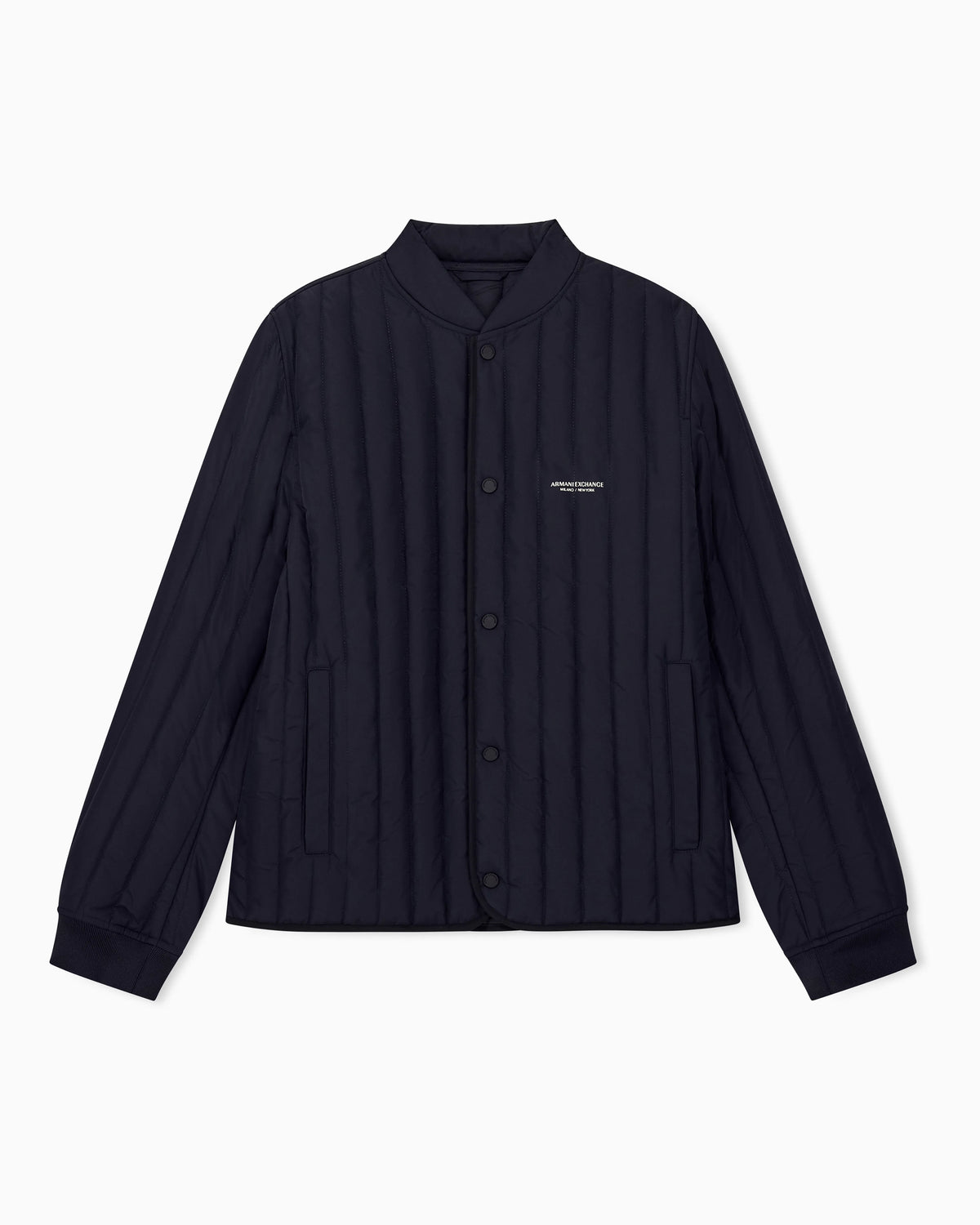 Regular fit blouson jacket with padding and rib details
