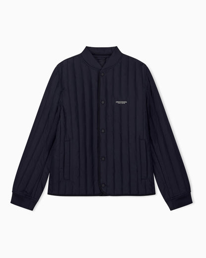 Regular fit blouson jacket with padding and rib details
