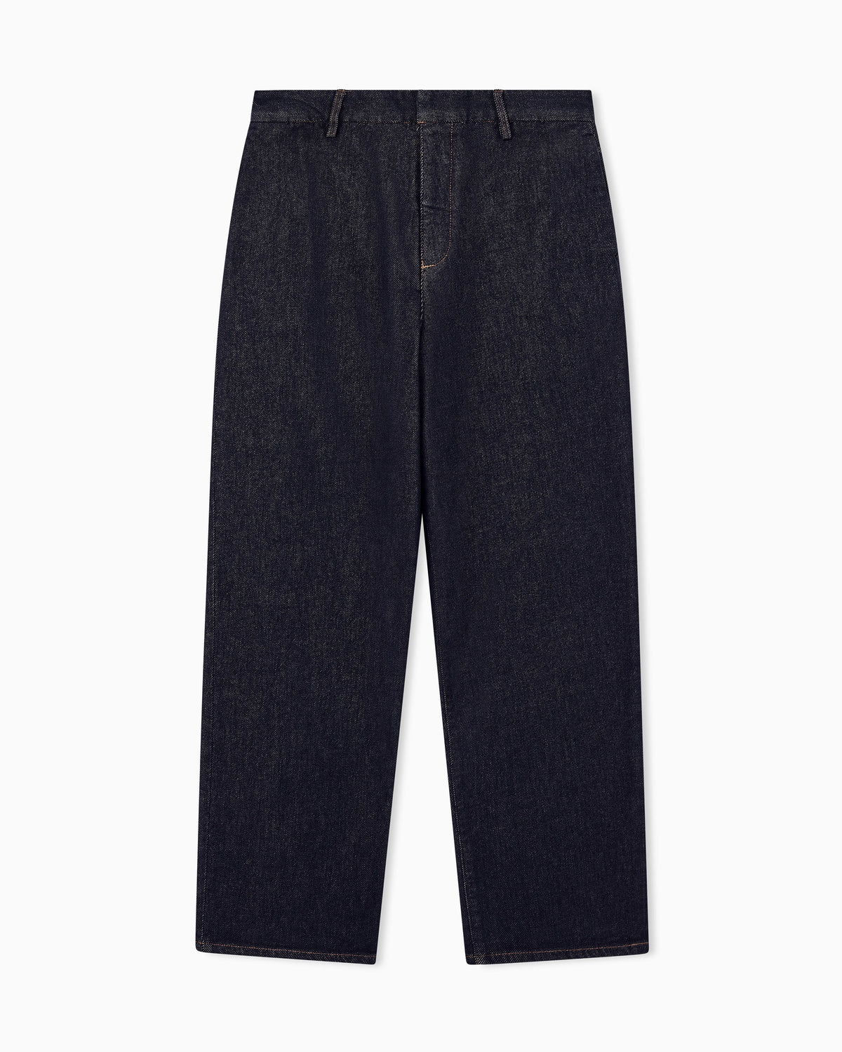 Oversized denim trousers in stretch cotton