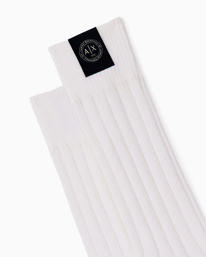Socks regular fit ribbed cotton
