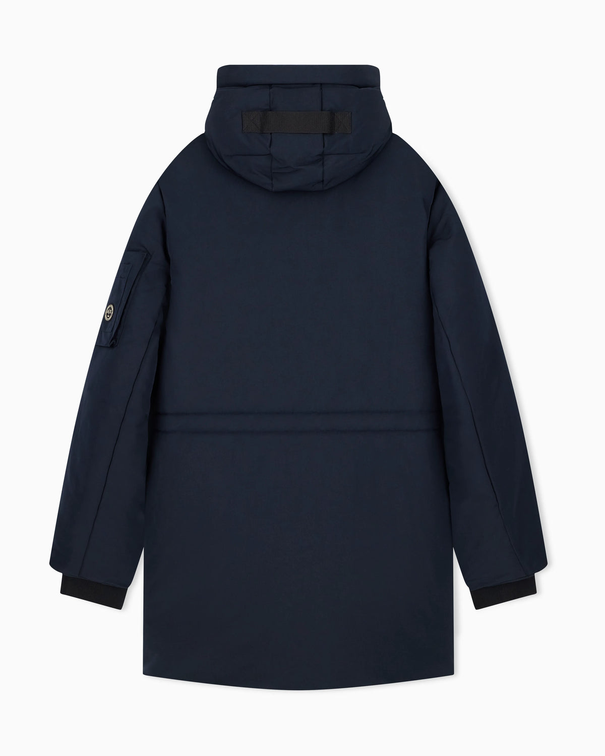 padded trench with rib details