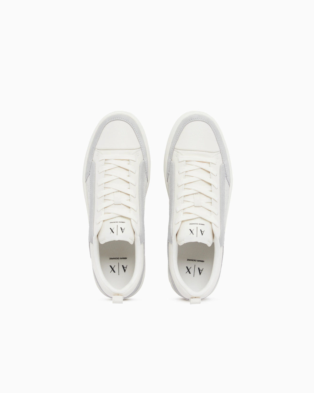 Sneakers in suede with all-over logo and rubber sole