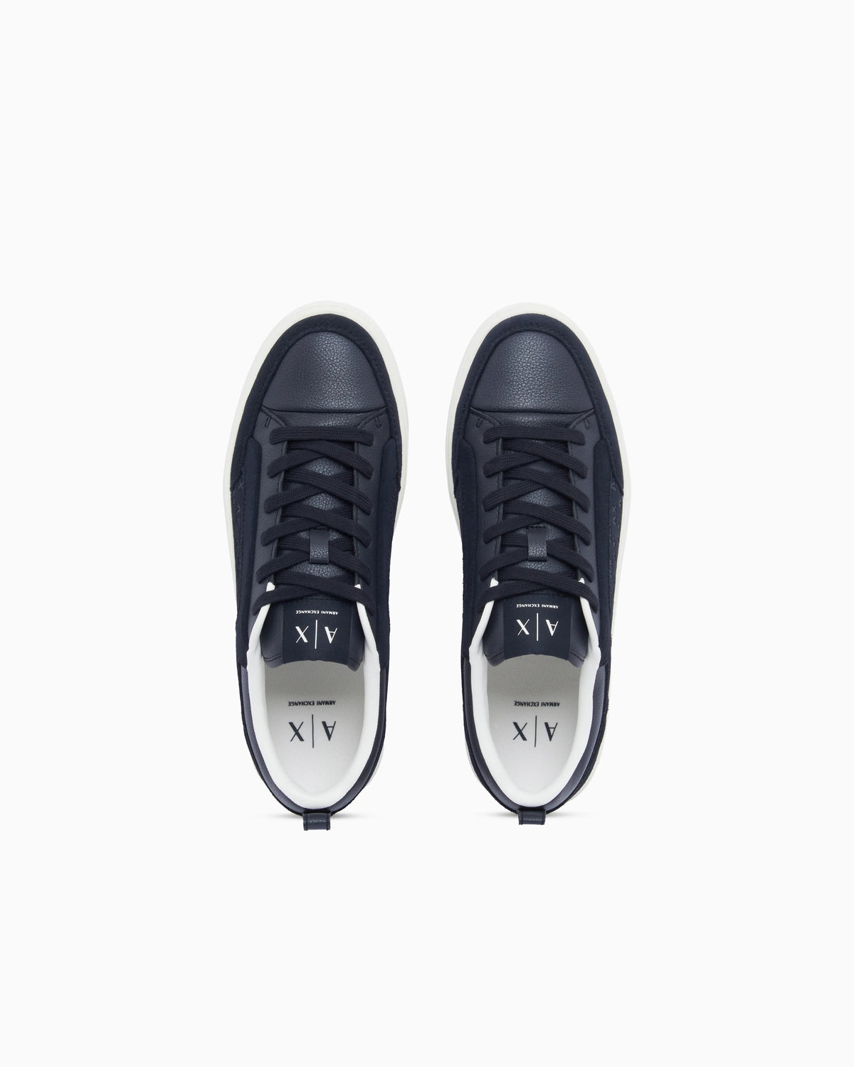 Sneakers in suede with all-over logo and rubber sole