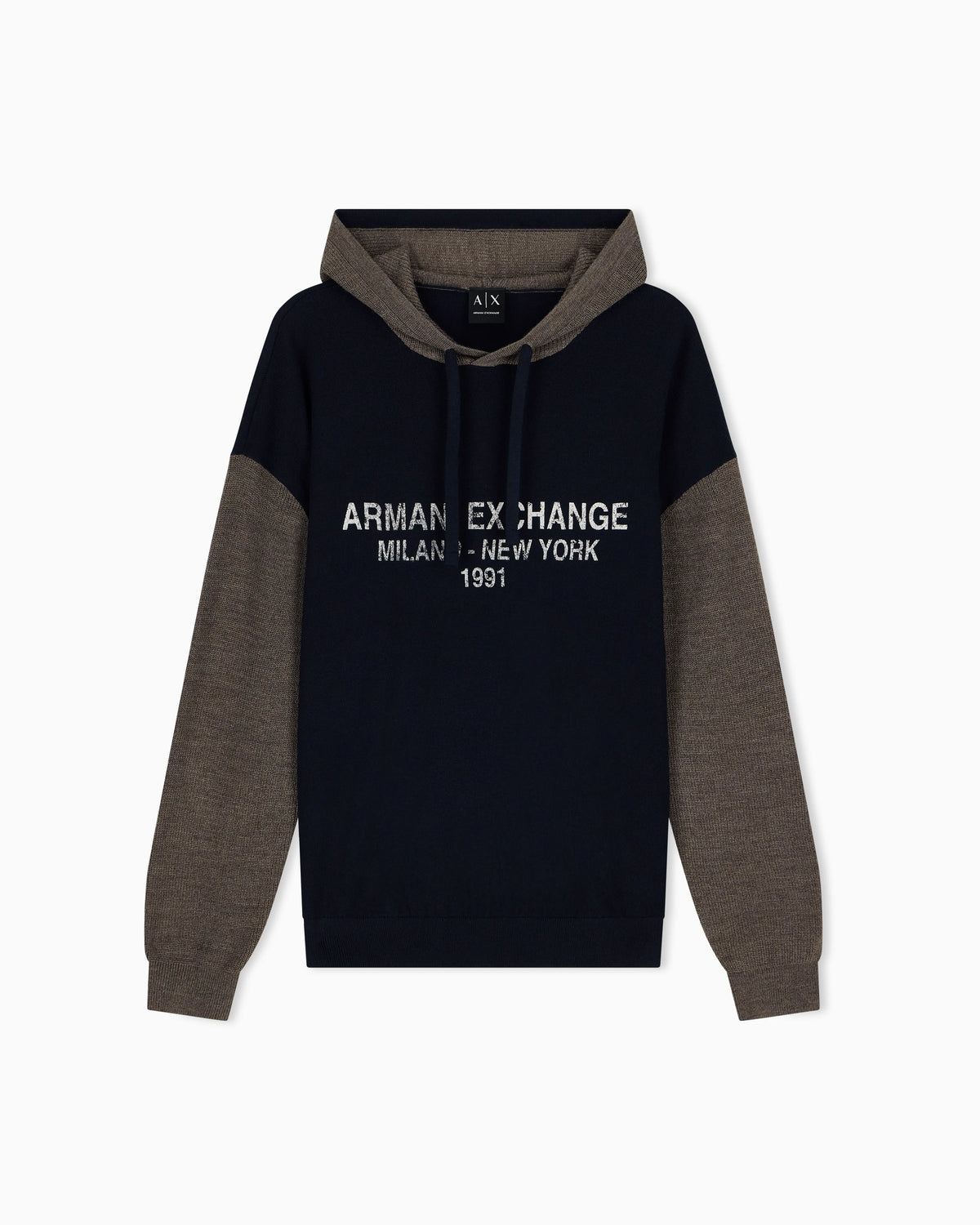 regular fit pullover in virgin wool and acrylic blend