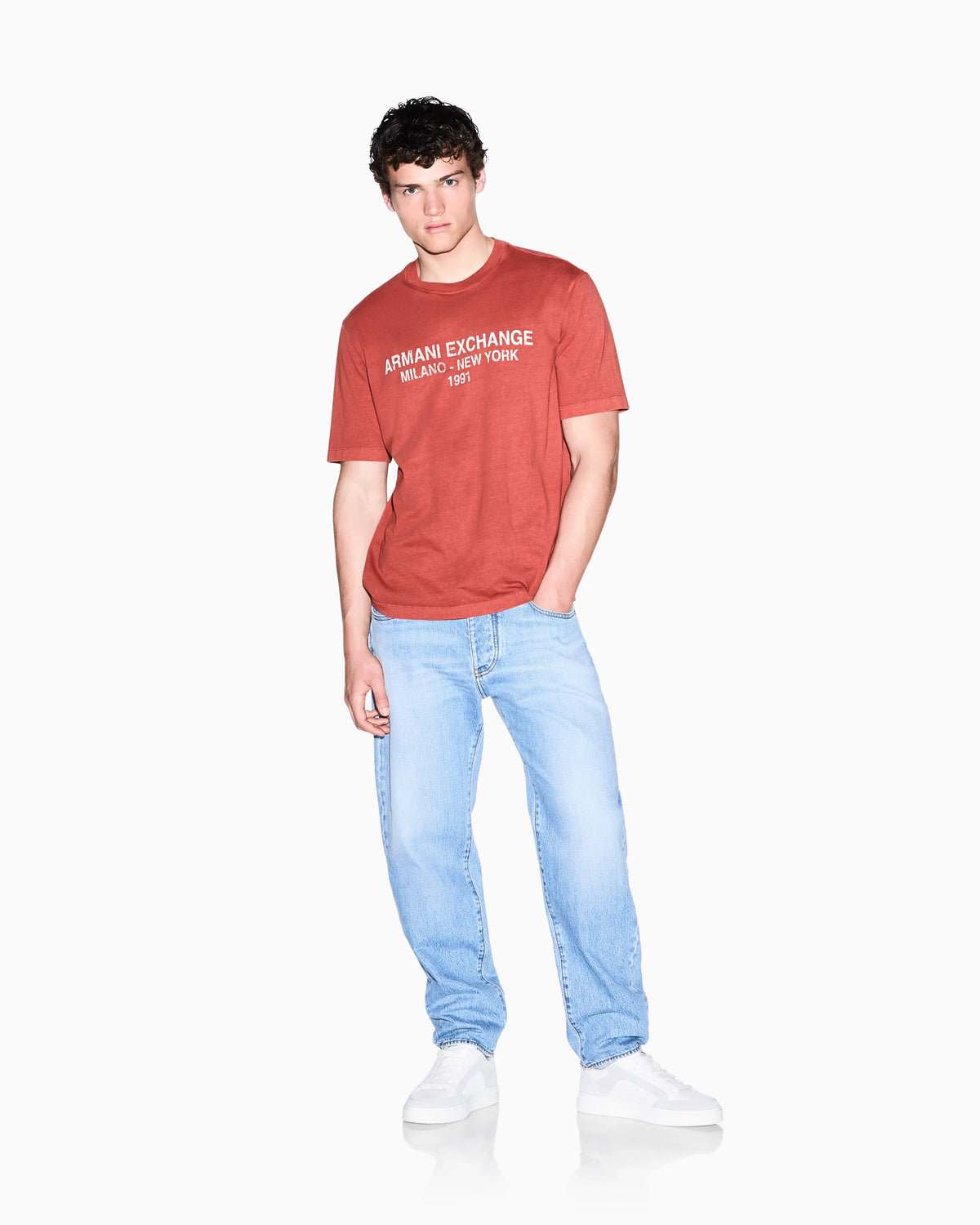 regular t-shirt garment-dyed cotton jersey