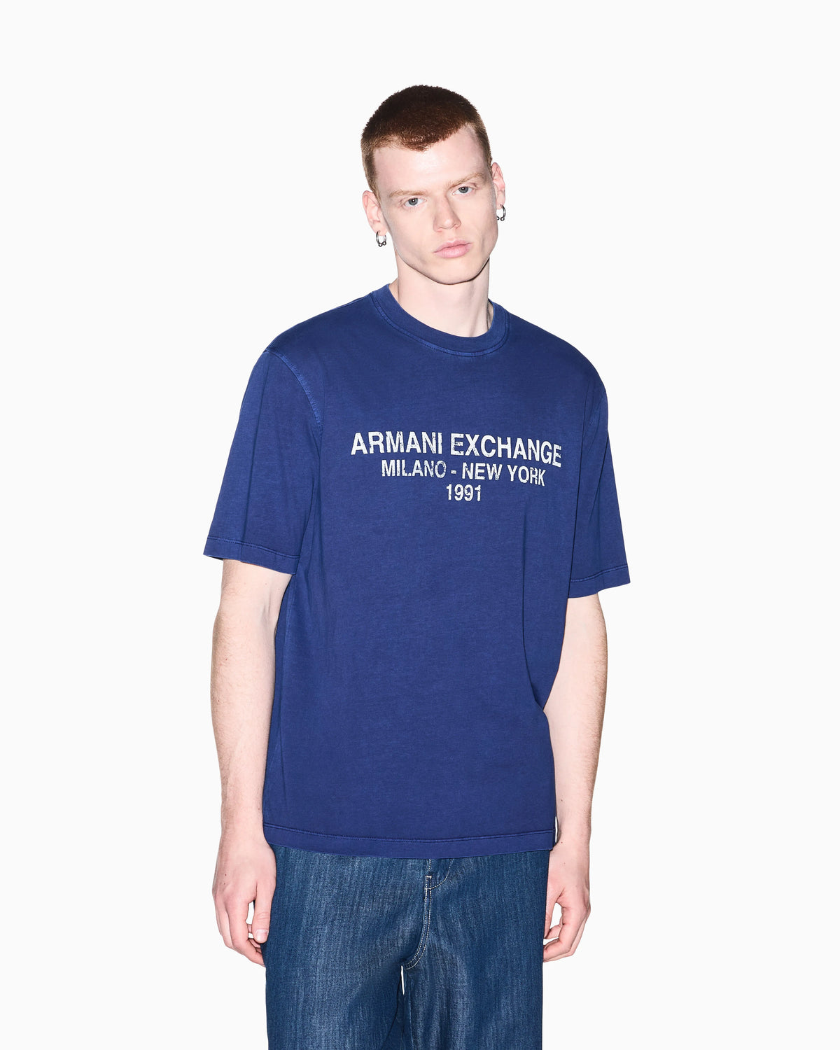 regular t-shirt garment-dyed cotton jersey