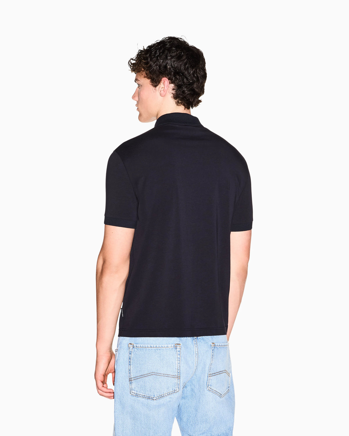 slim fit polo shirt stretch cotton jersey
