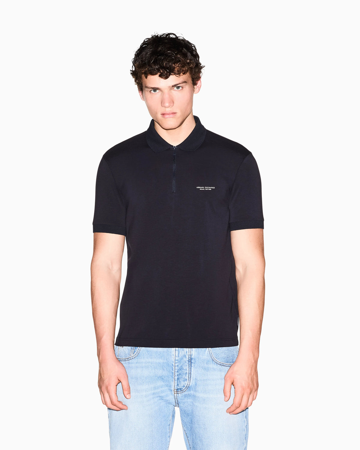 slim fit polo shirt stretch cotton jersey