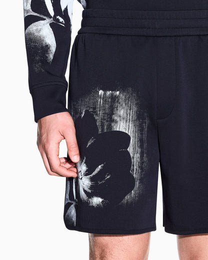 regular fit shorts jersey bonded stretch cotton