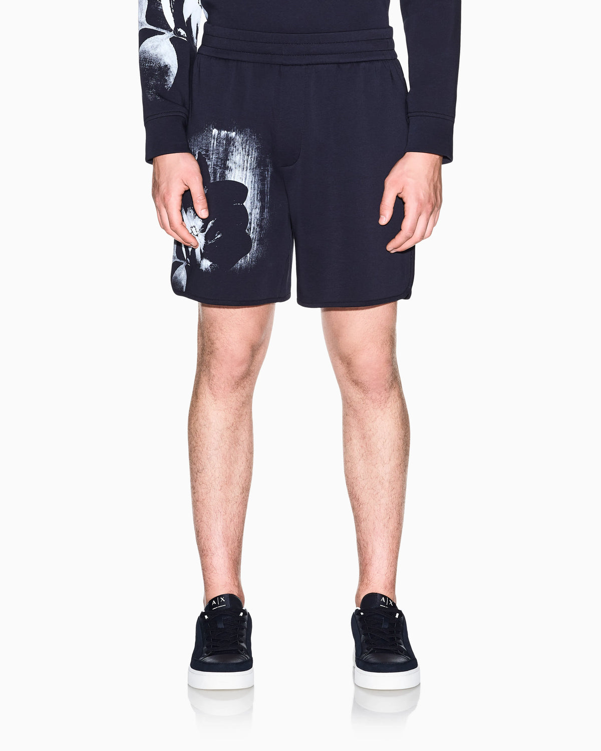 regular fit shorts jersey bonded stretch cotton