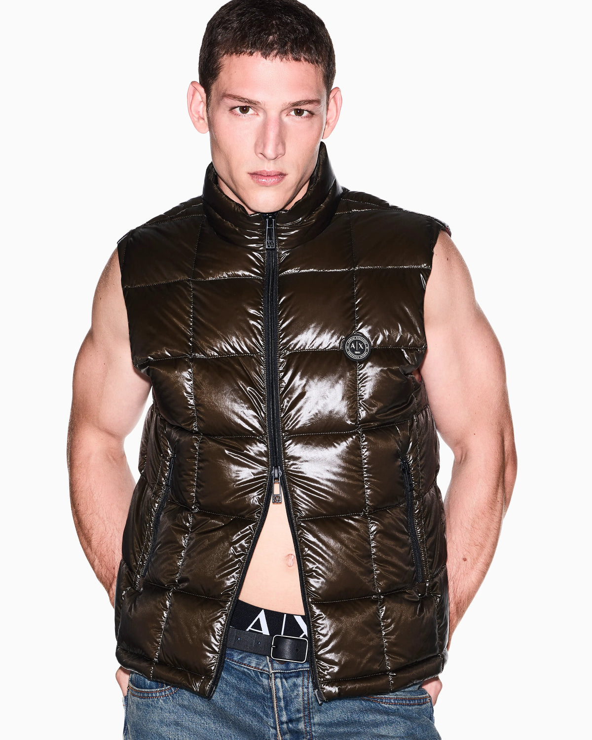 down jacket nylon with down feather padding