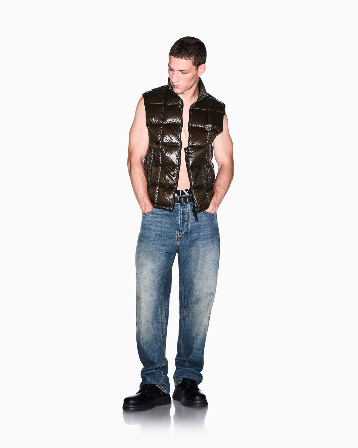 down jacket nylon with down feather padding