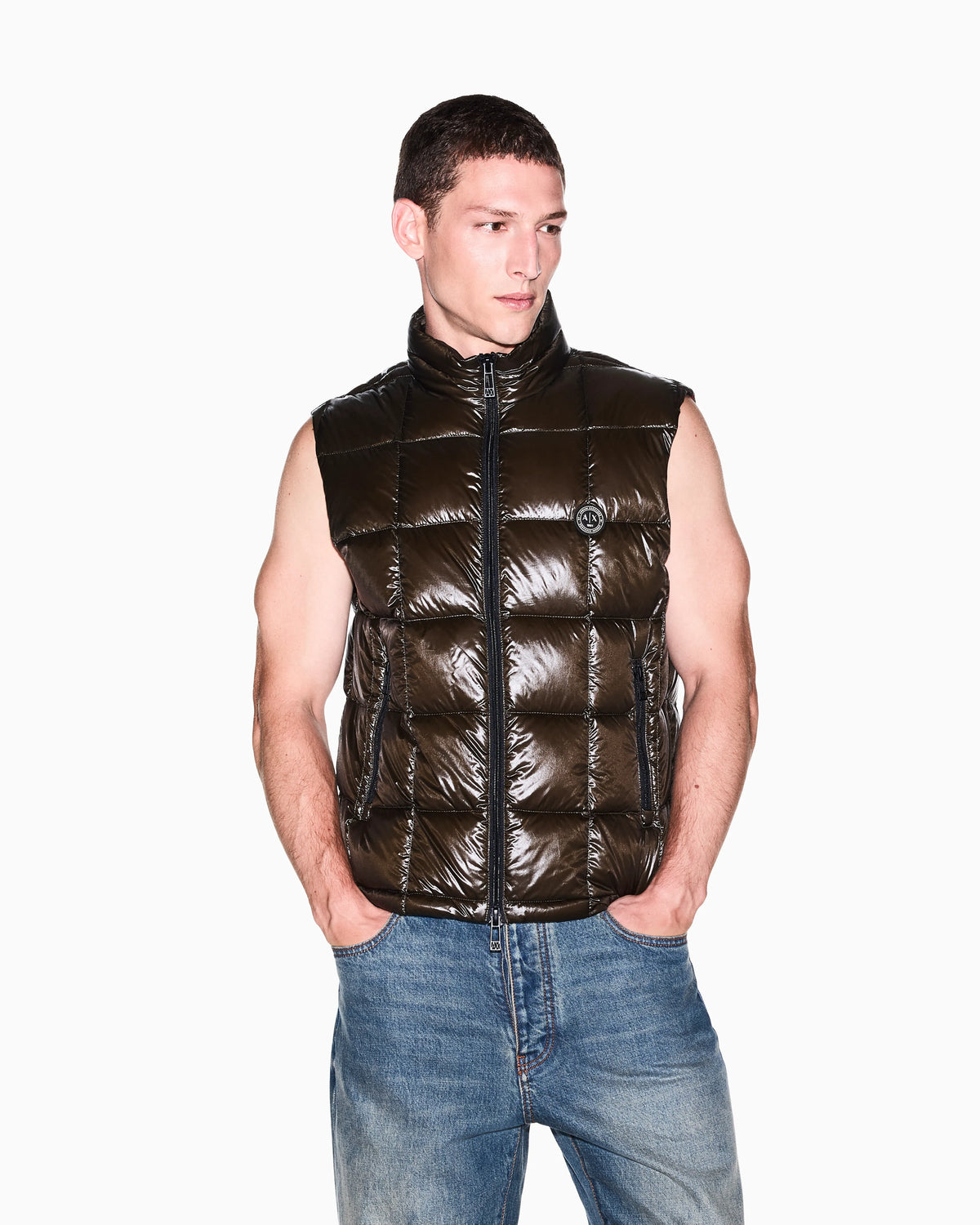 down jacket nylon with down feather padding
