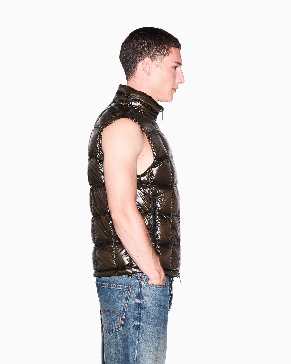 down jacket nylon with down feather padding