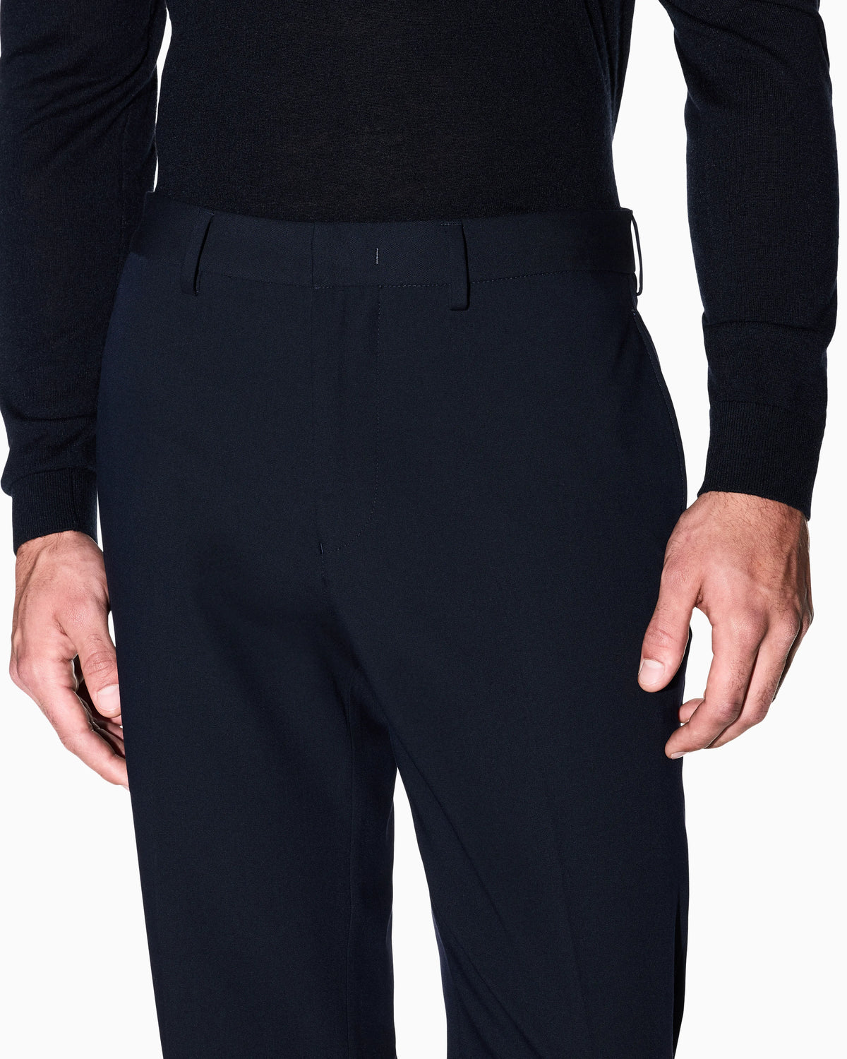 regular fit trousers stretch viscose