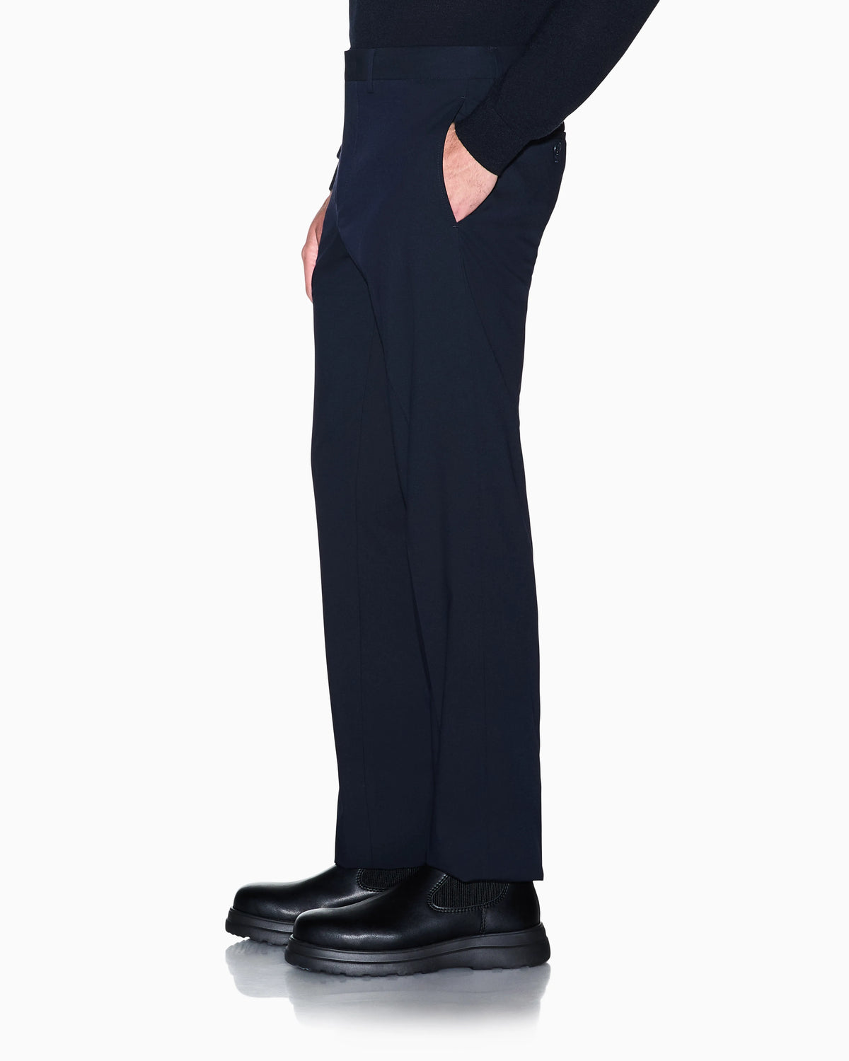 regular fit trousers stretch viscose
