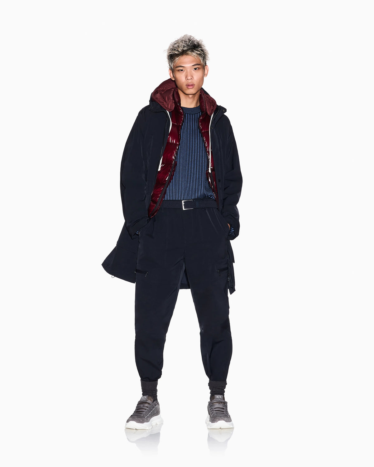 regular fit trousers with lining