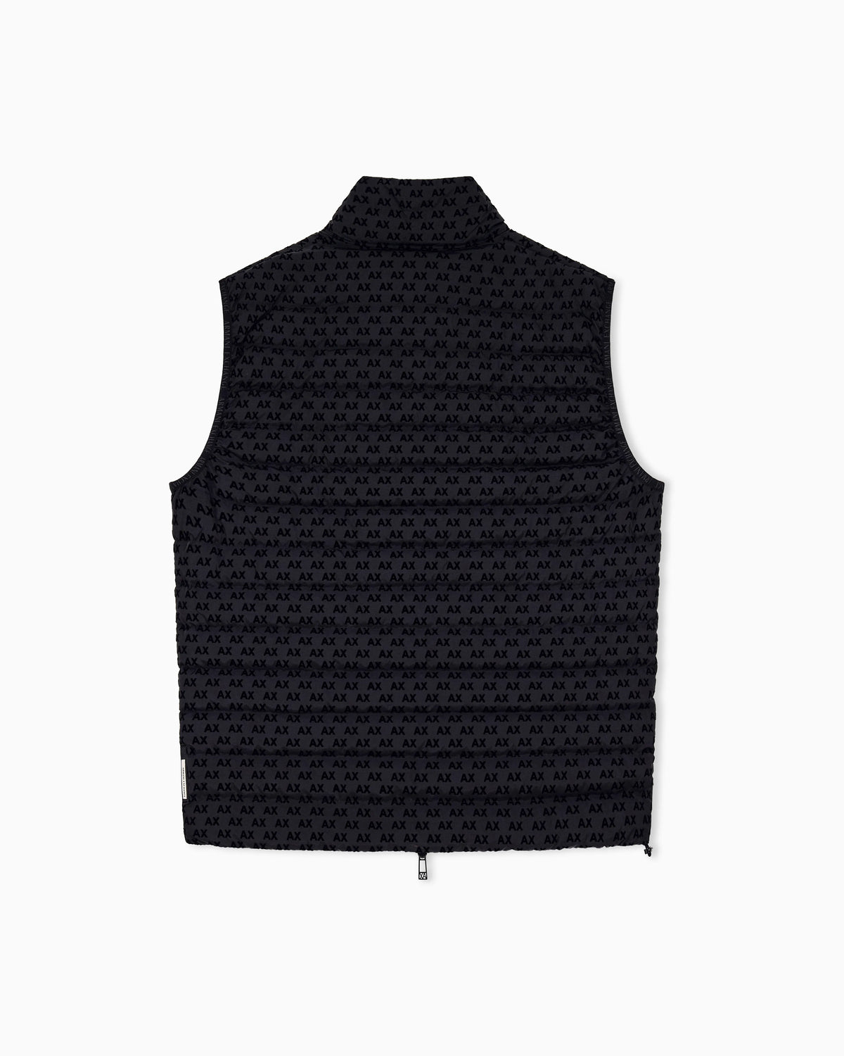 down jacket in flocked nylon