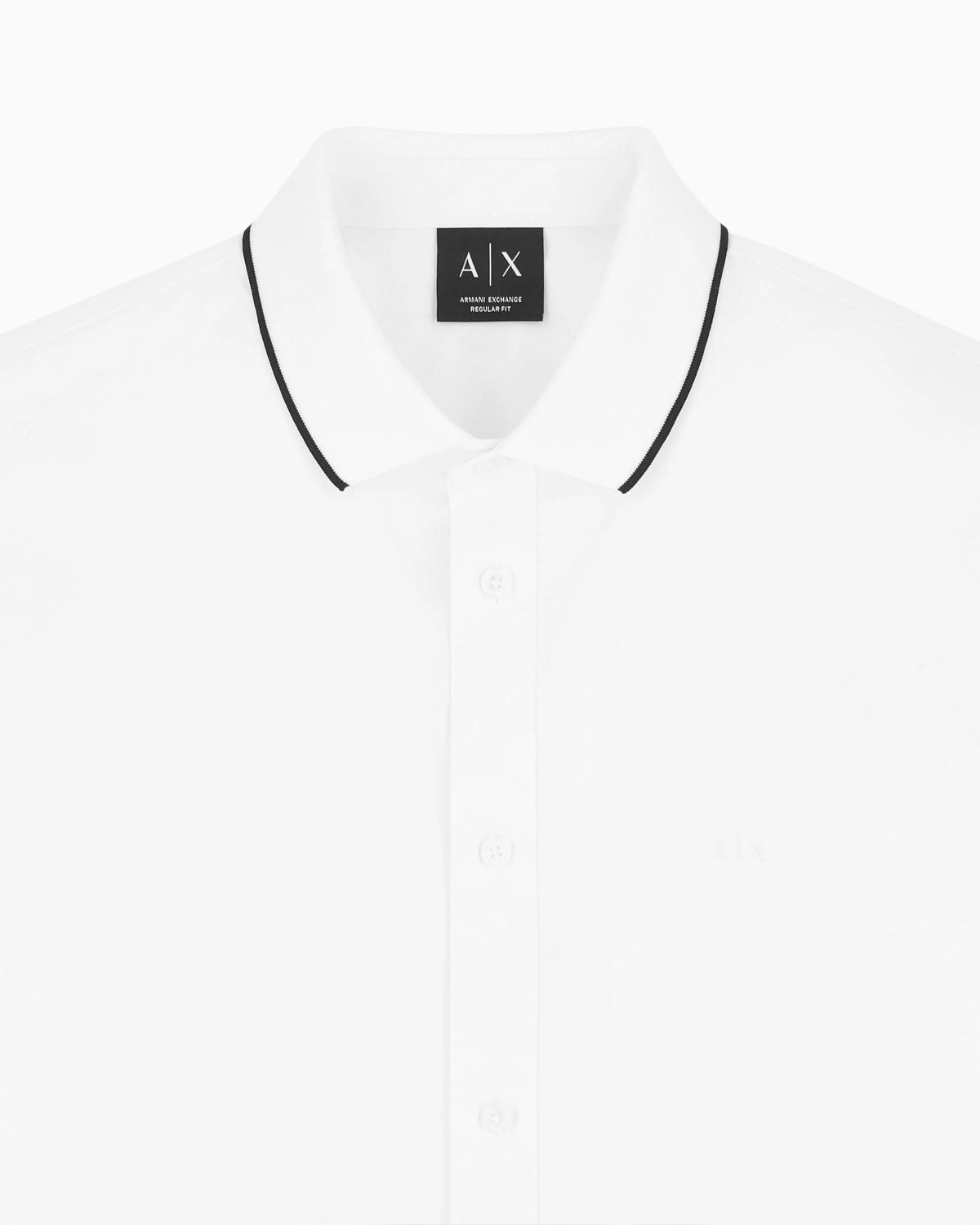 regular fit shirt in cotton poplin with rib details